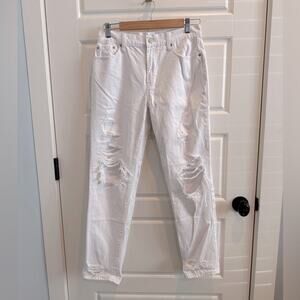 Pistola Revolve High Rise Distressed Straight Leg Denim Jeans